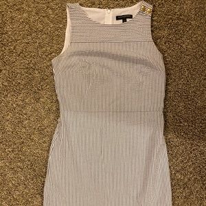 Blue and white nautical dress